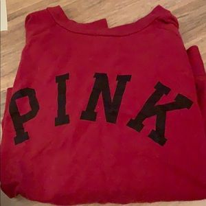 pink sweatshirt